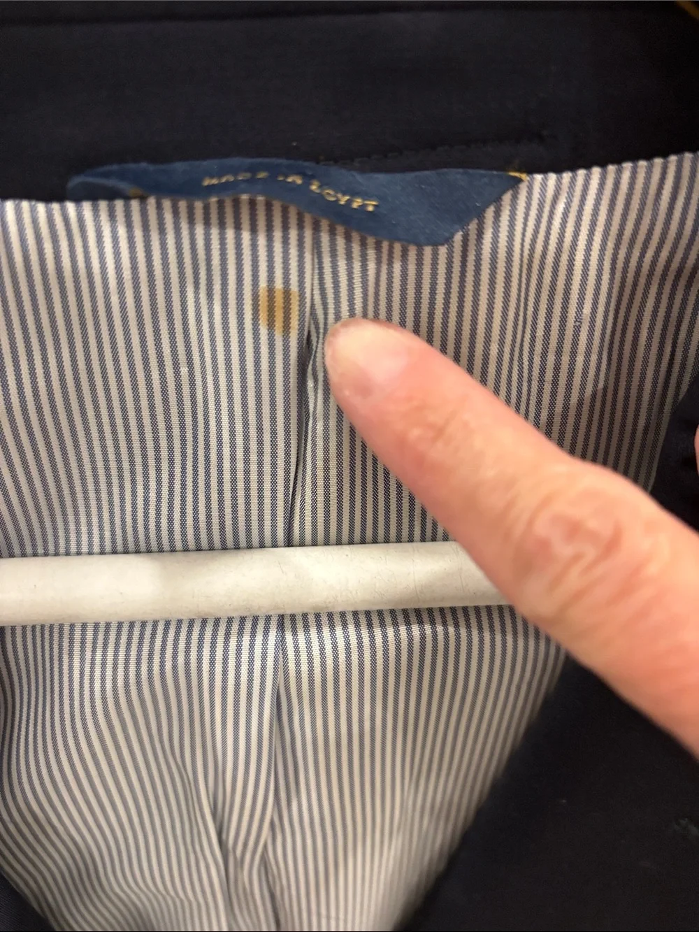Brooks Brothers Navy Blazer with Gold-Tone Buttons